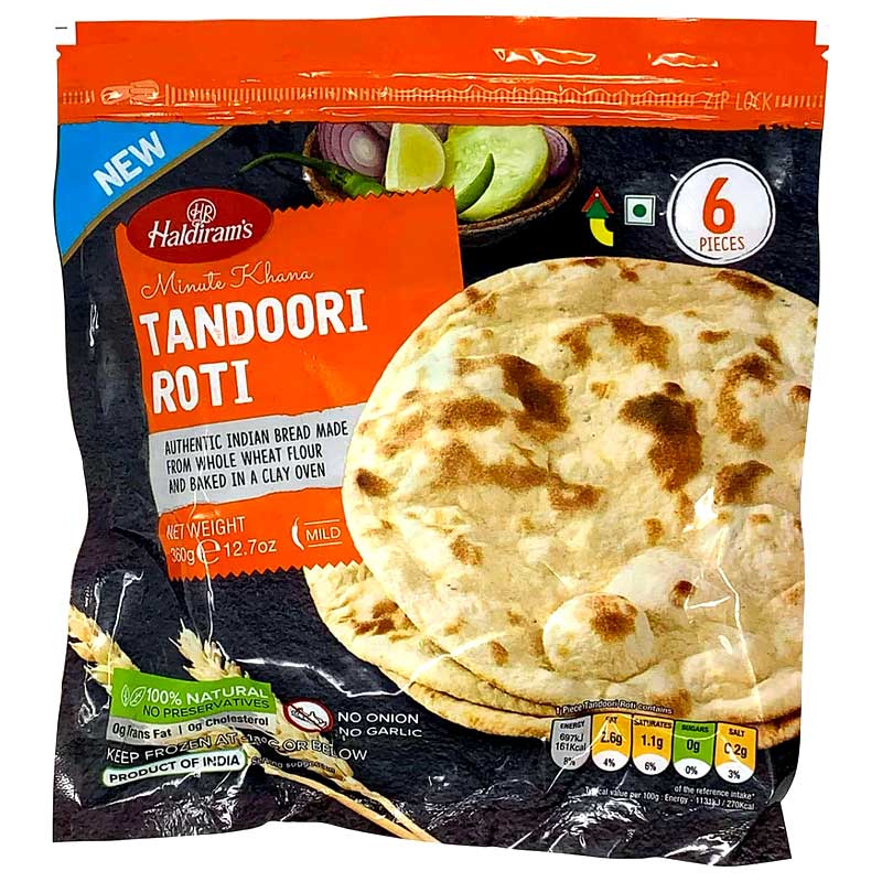 HALDIRAMS TANDOORI ROTI 6X60GM / 360GM
