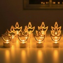 ZAYO LED GOLDEN DIYA PACK OF 12 BATTERY