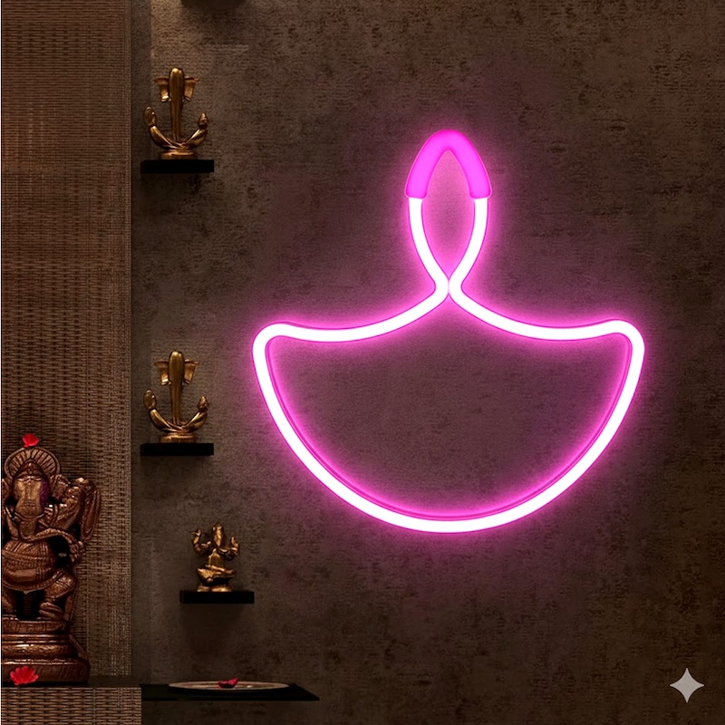 ZAYO LED DIYA LIGHT PINK 30CM