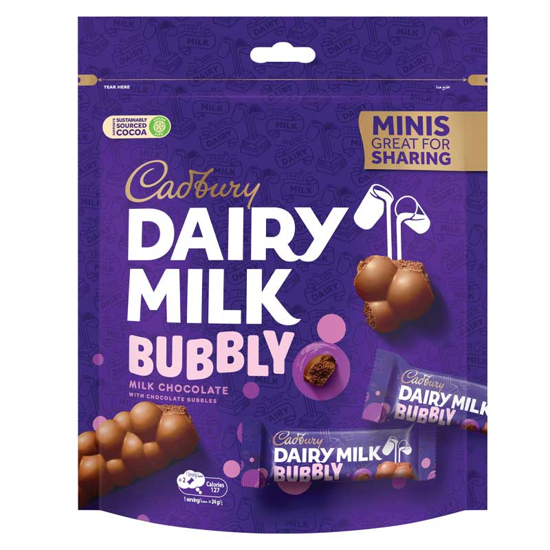CADBURY DAIRY MILK BUBBLY BAG 156GM