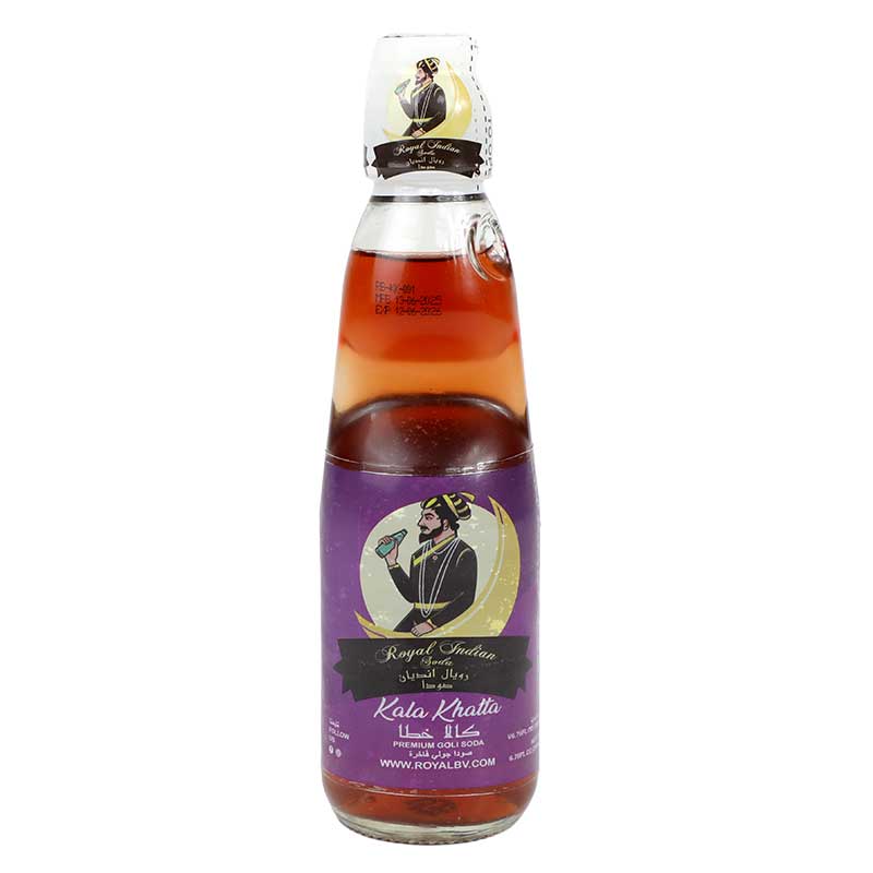 ROYAL INDIAN SODA PREMIUM GOLI SODA KALA KATTA 200ML