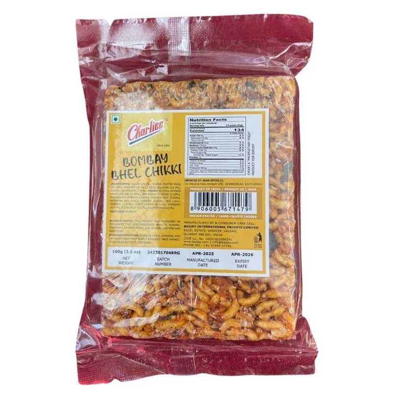 CHARLIEE CHIKKI MUMBAI BHEL 100GM