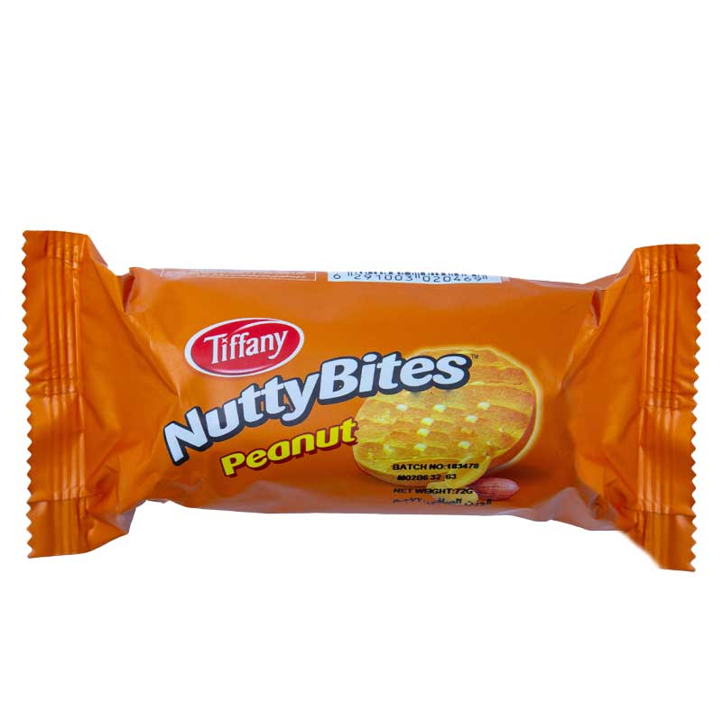 TIFFANY NUTTY BITES PEANUT 72GM