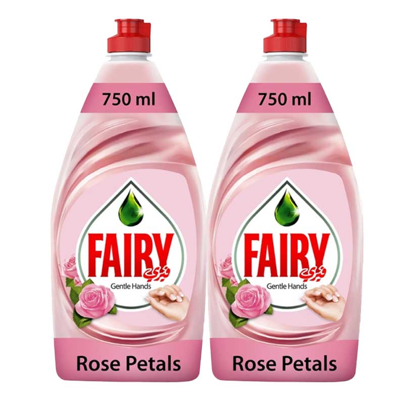 FAIRY ROSE DISHWASH 2X750ML