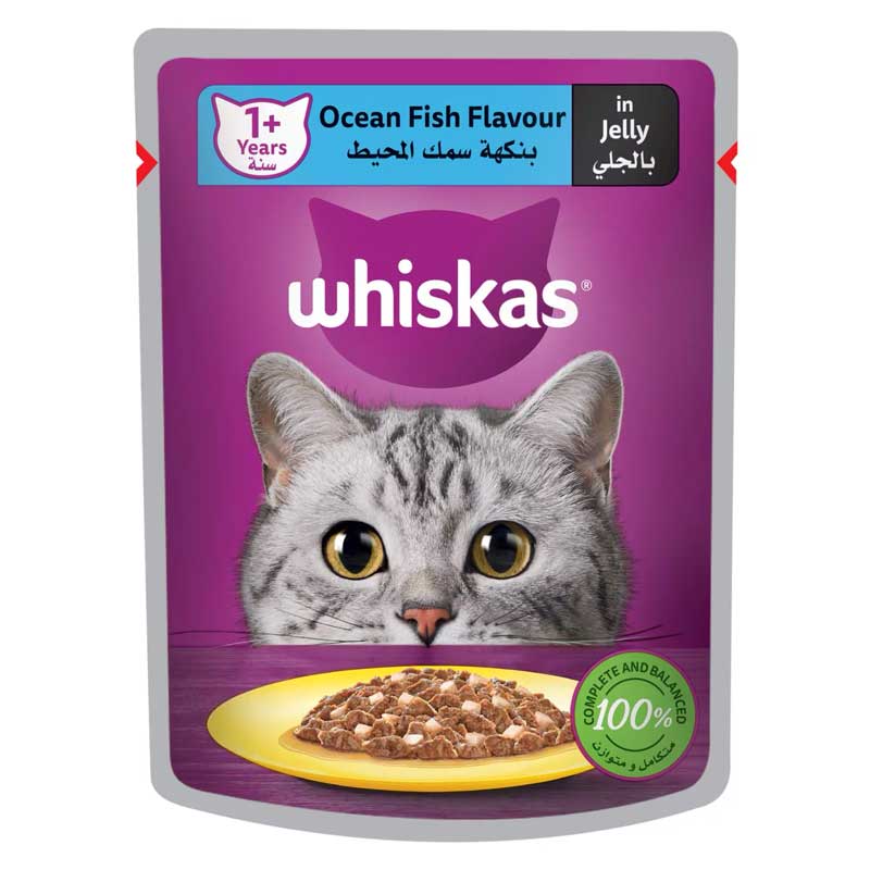 WHISKAS OCEAN FISH FLAVOUR 80GM