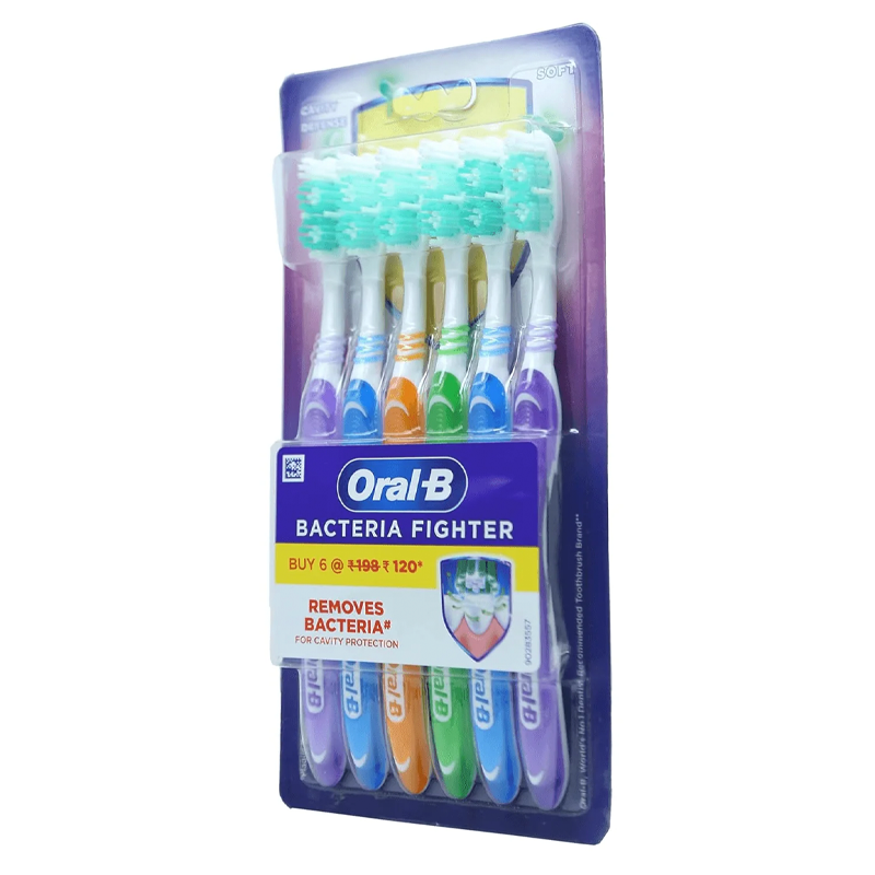 ORAL B CAVITY DEFENSE TOOTHBRUSH 6S