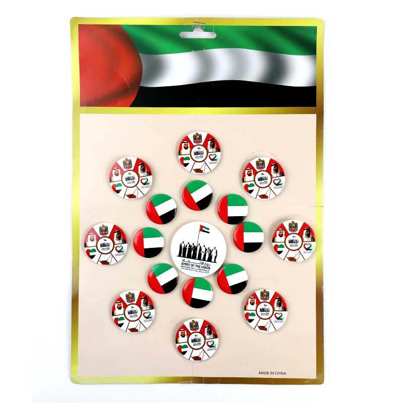 UAE FLAG BADGE ASSORTED PCS