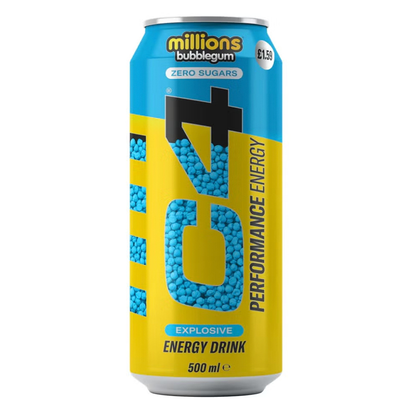C4 MILLION BUBBLEGUM ENERGY DRINK 500ML