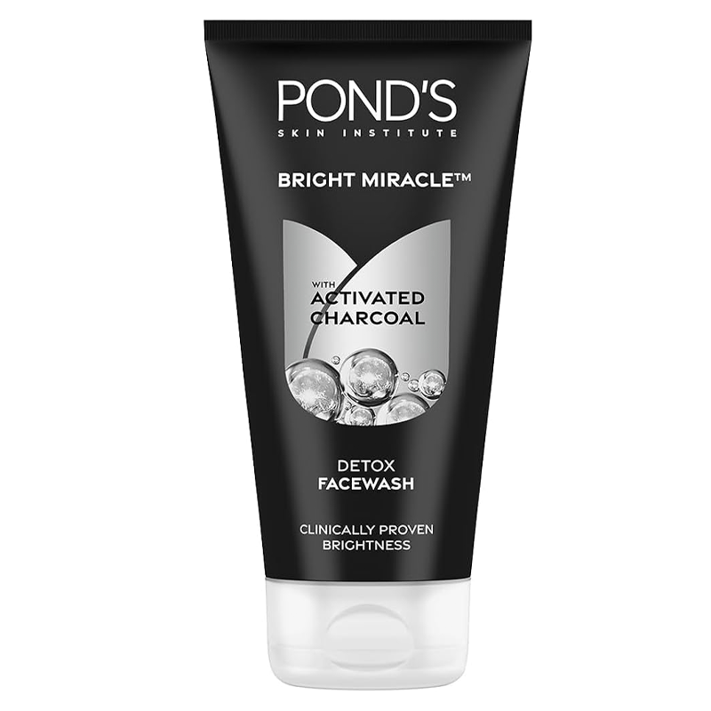 PONDS BRIGHT MIRACLE ACTIVATED CHARCOAL FACEWASH