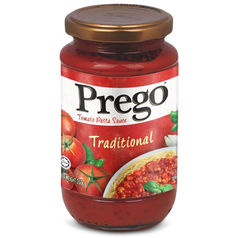 PREGO TRADITIONAL PASTA SAUCE 350GM