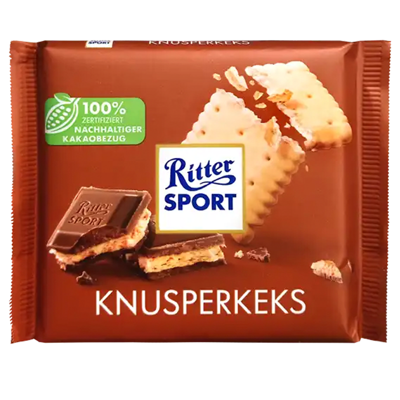RITTER SPORT CRUNCHY COOKIE 100GM