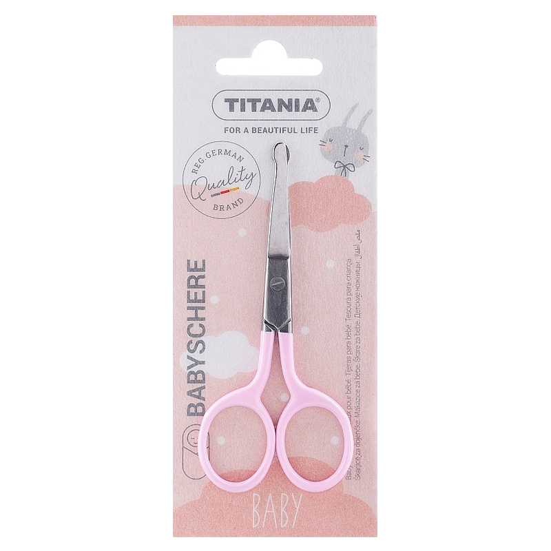 TITANIA BABY SCISSORS STAINLESS LACQUERED HANDLES