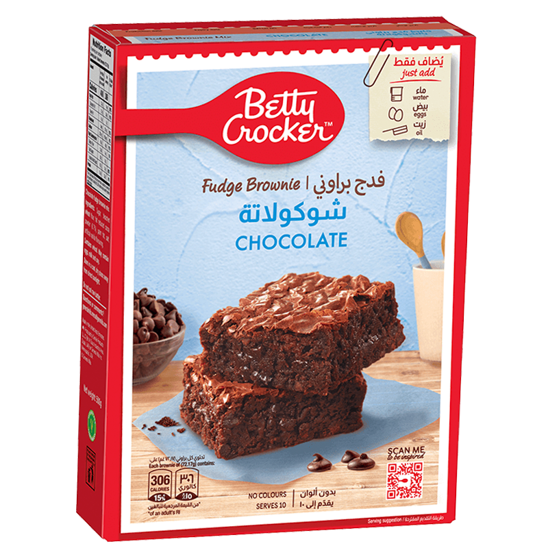 BETTY CROCKER LIGHT CHOCO FUDGE BROWINE 500GM 15%0FF