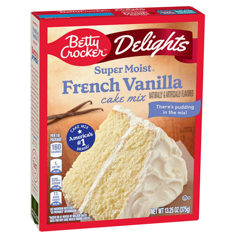 BETTY CROCKER SUPERMOIST FRENCH VANILLA CAKE 510G