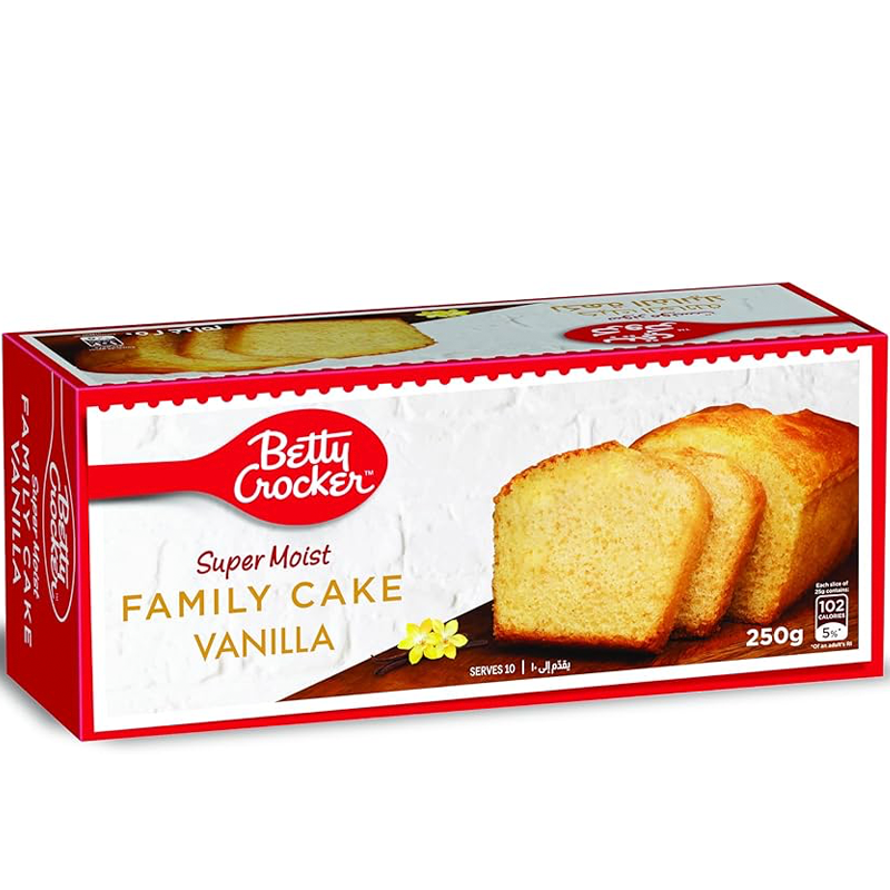 BETTY CROCKER POUND CAKE VANILLA 250GM