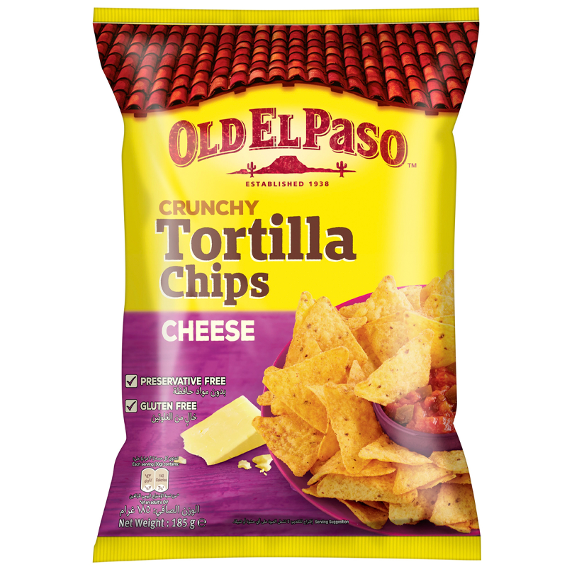 OLD EL PASO TORTILLA CHIPS (CHEESE) 185G
