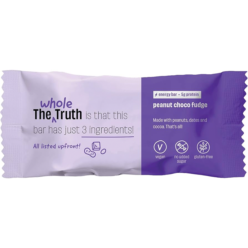 THE WHOLE TRUTH ENERGY BAR PEANUT CHOCO FUDGE 40GM