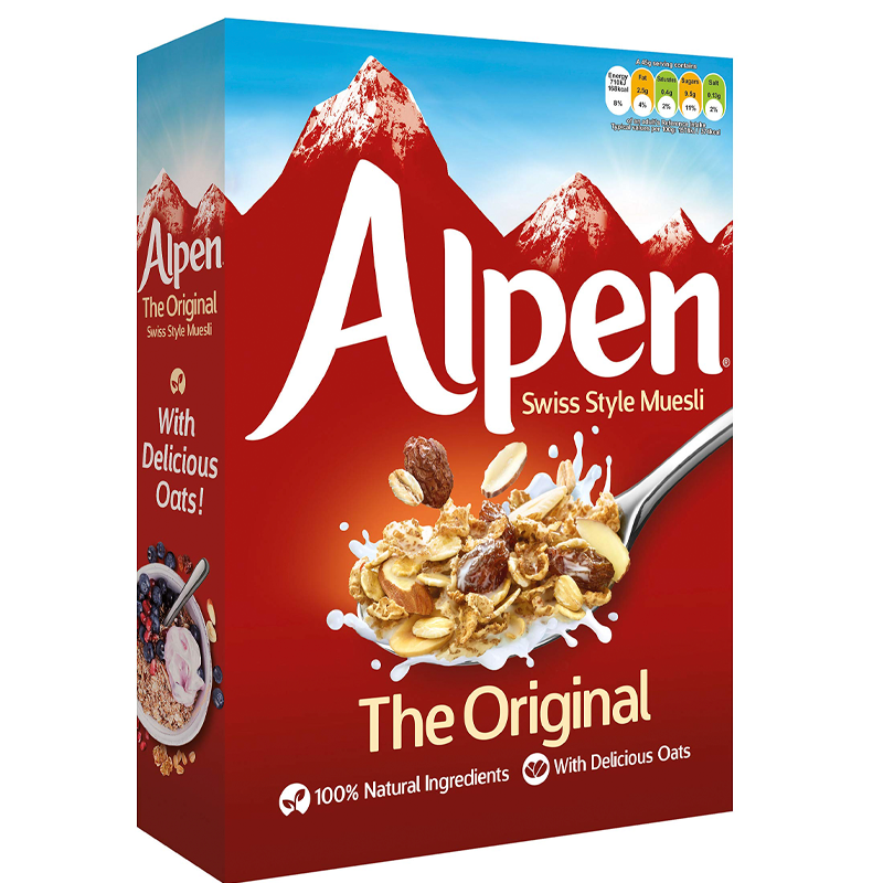 ALPEN MUESLI BREAKFAST CEREALS 375GM
