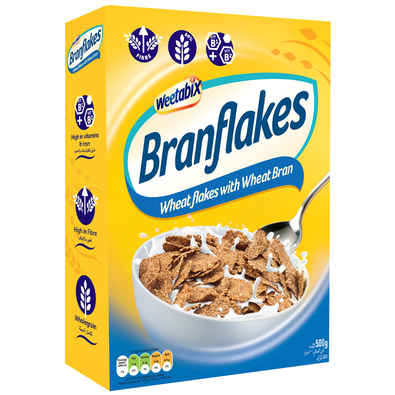 WEETABIX BRAN FLAKES 500GM