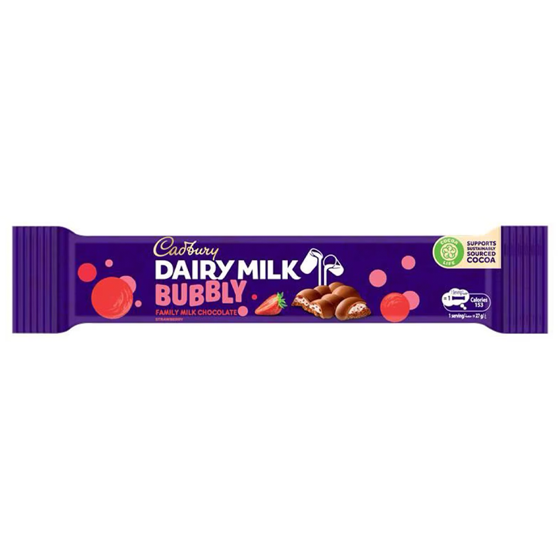 CADBURY DAIRY MILK BUBBLY STRAWBERRY  27GM