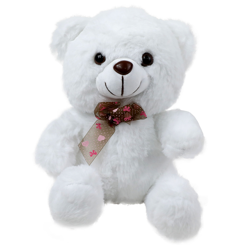 TRENTOR WHITE TEDDY BEAR 25CM
