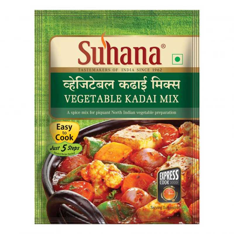 SUHANA VEGETABLE KADAI READY TO COOK MIX 50GM