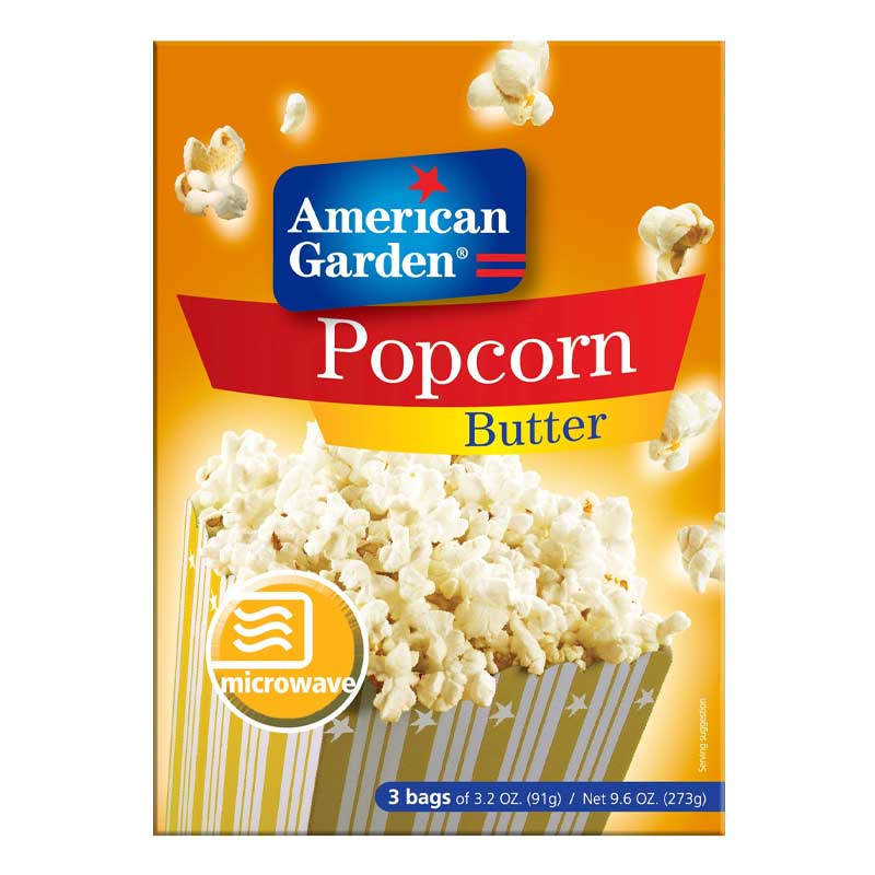 AG MICROWAVE POPCORN BUTTER 9.6 OZ