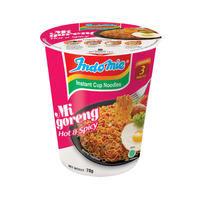 INDOMIE CUP HOT&amp;SPICY 70GM