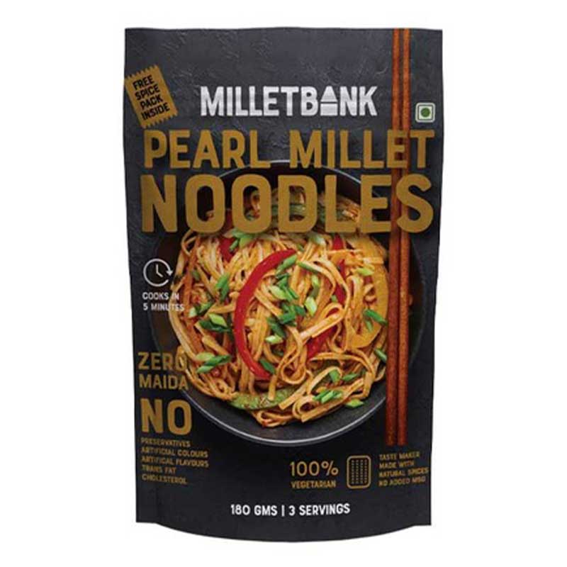 MILLET BANK PEARLMILLET HAKKA NOODLES 180GM