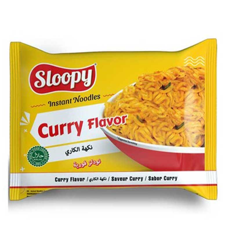 SLOOPY INSTANT NOODLES CURRY FLAVOUR 6X70GM