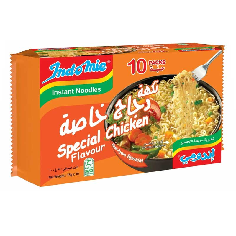 INDOMIE NOODLES SPECIAL CHICKEN 10x75GM
