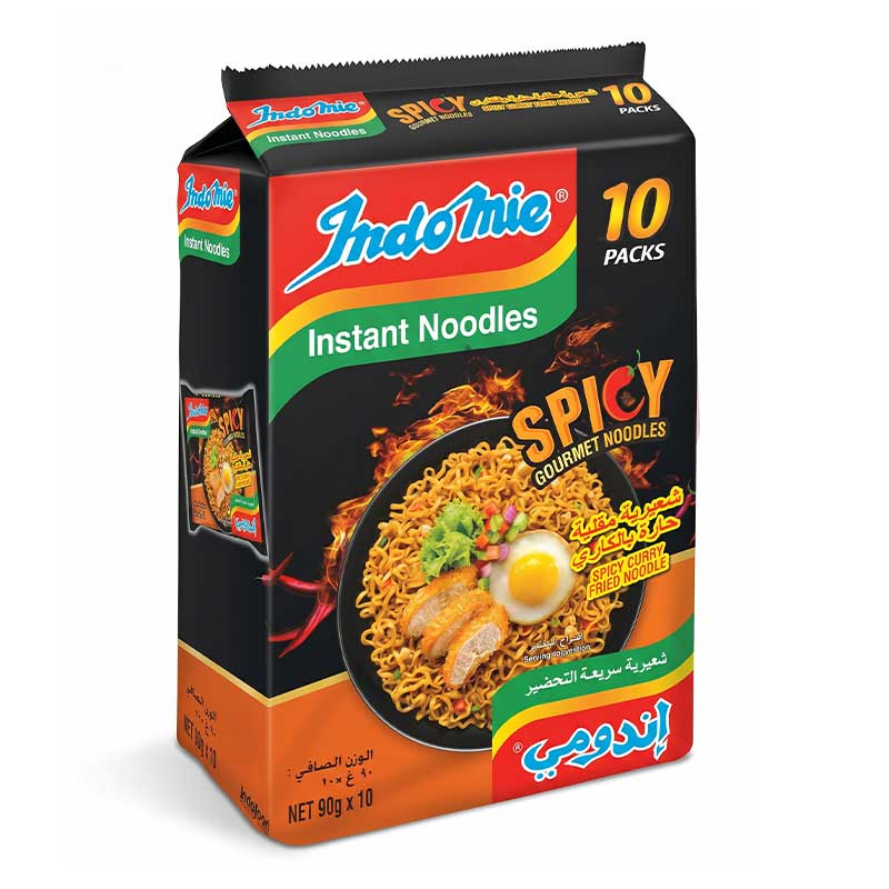 INDOMIE NOODLES SPICY CURRY FRIED 10x90GM