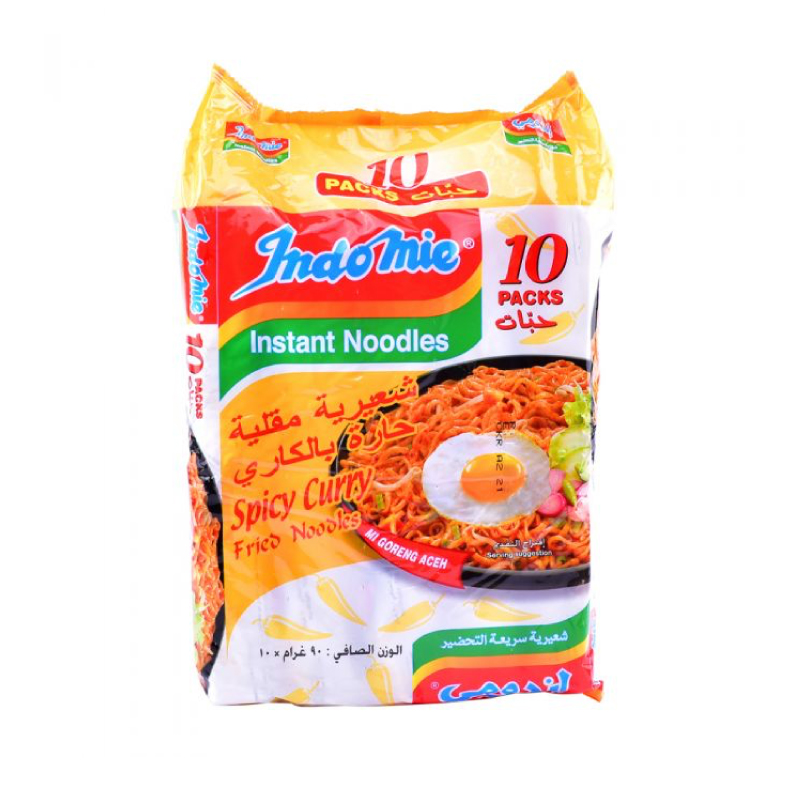 INDOMIE NOODLES SPICY CURRY FRIED 10x90GM