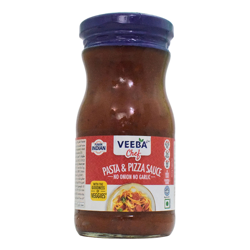VEEBA PASTA &amp; PIZZA SAUCE - NO ONION NO GARLIC 400GM
