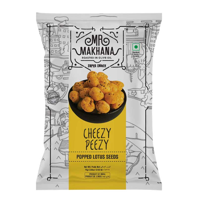 MR MAKHANA CHEEZY PEEZY 75GM