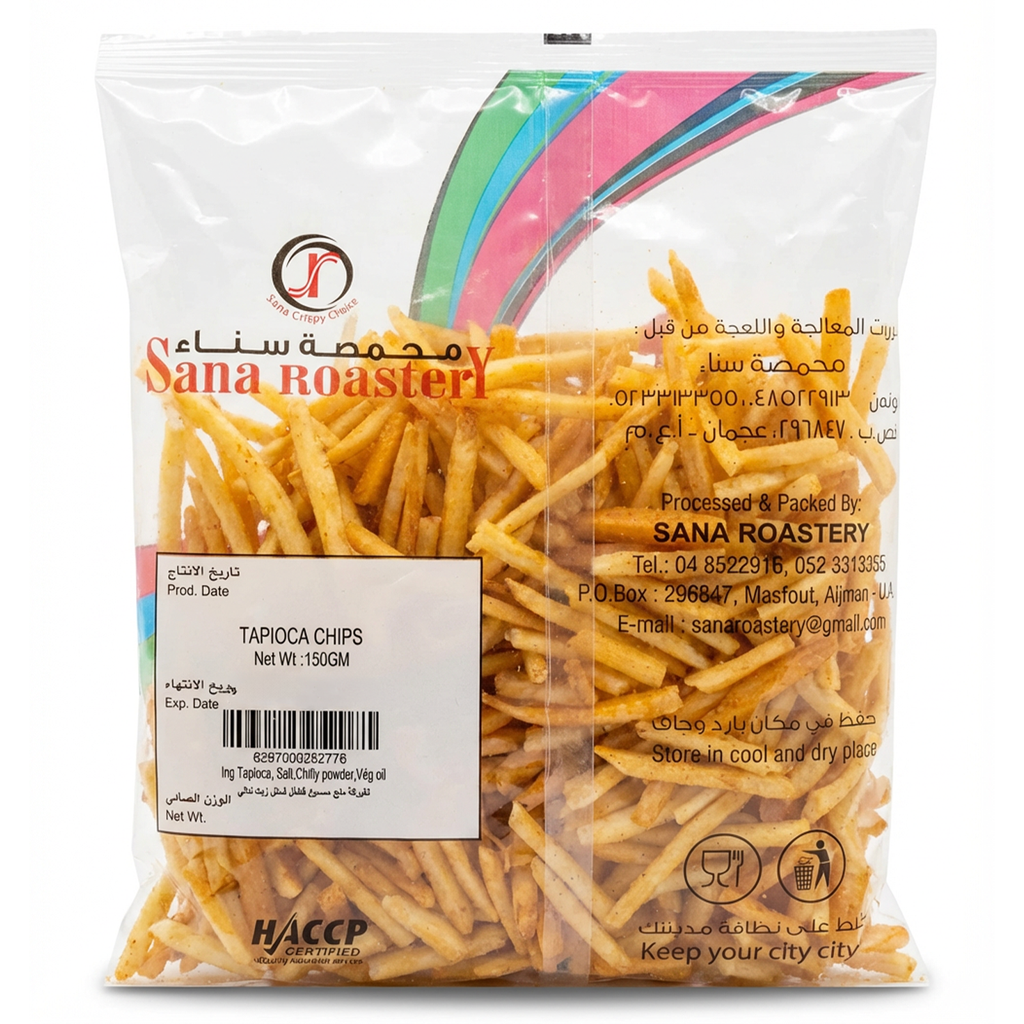 SANA TAPIOCA CHIPS 150GM