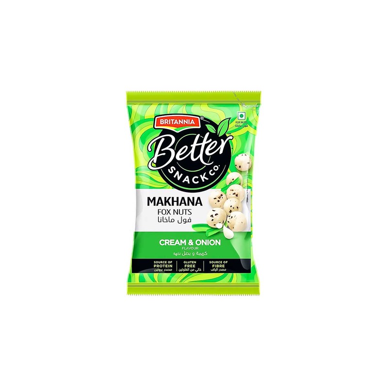 BRIT MAKHANA CREAM &amp; ONION 25GM
