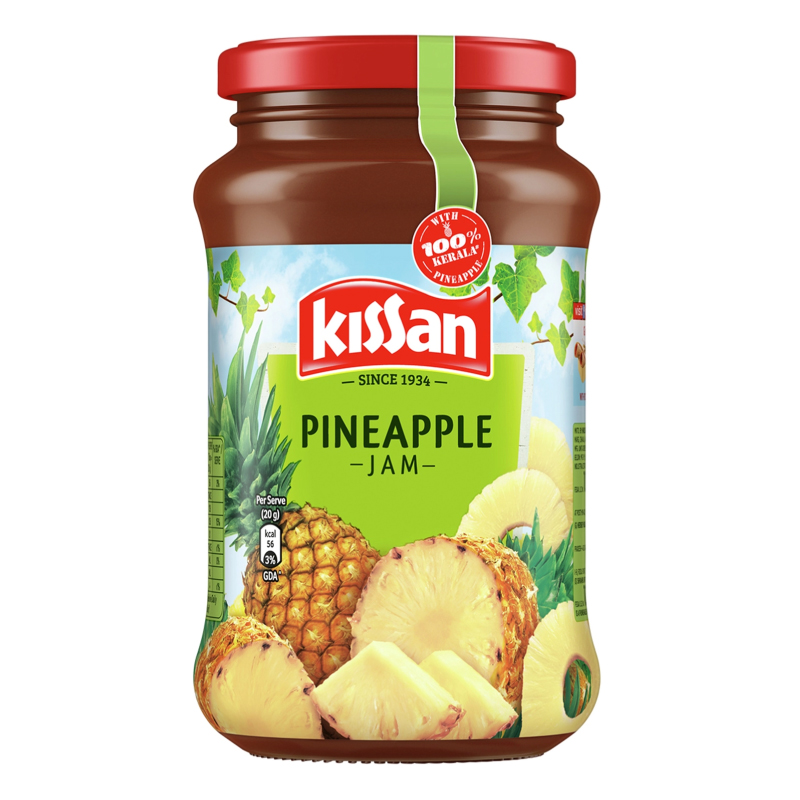 KISSAN JAM PINEAPPLE 500GM