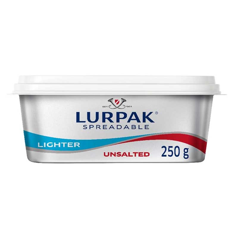 LURPAK SPREADABLE UNSALTED 250G LIGHT