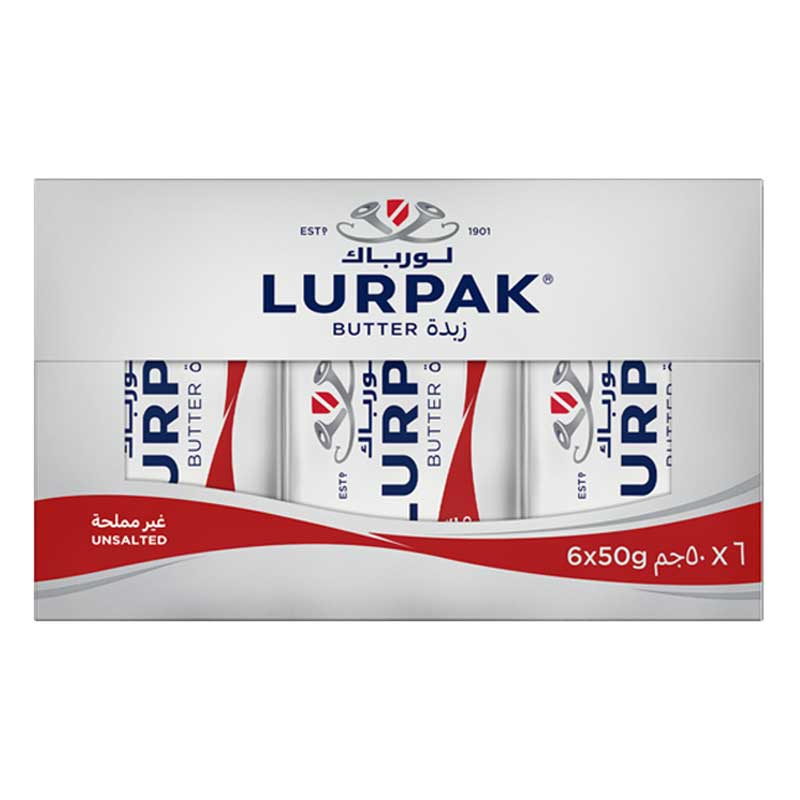 LURPAK BUTTER UNSALTED 6X50G
