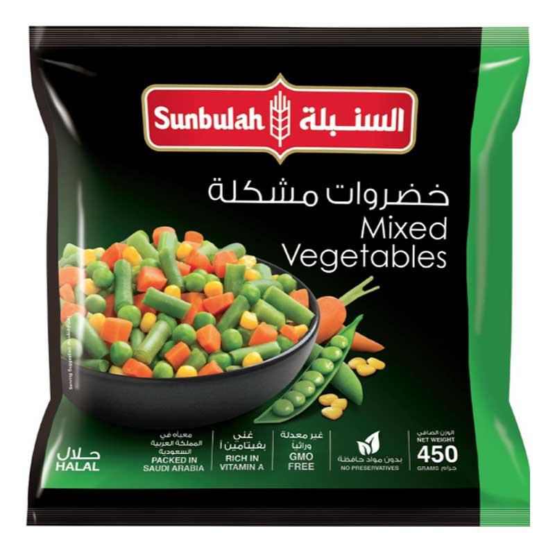 SUNBULAH MIXED VEGETABLE 450GM