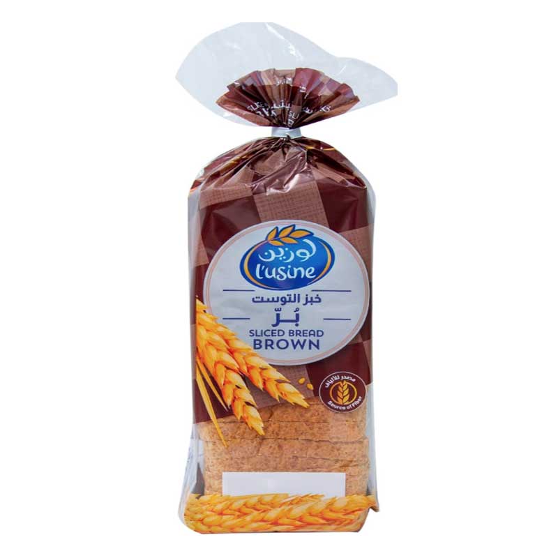 LUSINE BREAD SLICED BROWN 600GM