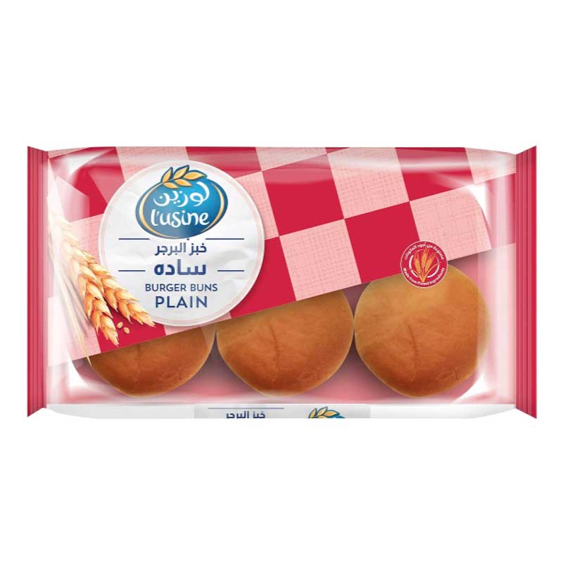 LUSINE BUN BURGER PLAIN 400GM