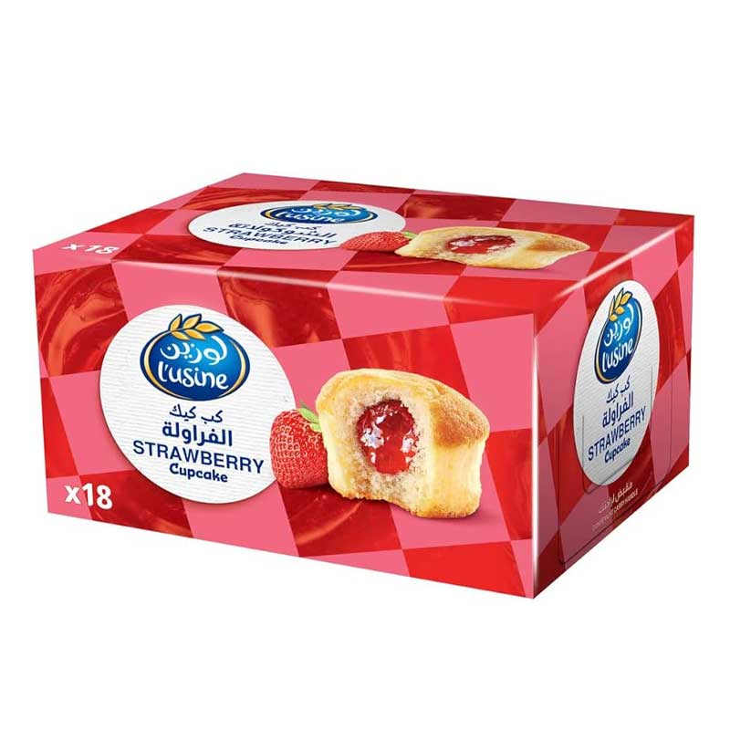 LUSINE CUP CAKE STRAWBERRY 540GM