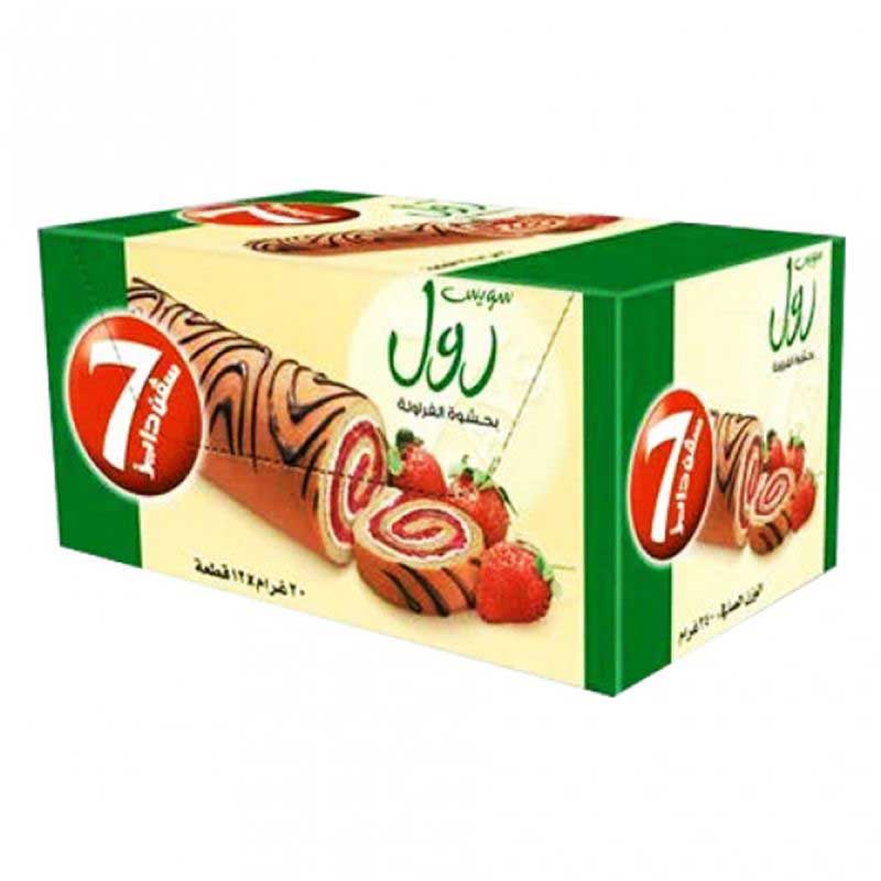 LUSINE 7D SWISSROLL MINI STR 240GM