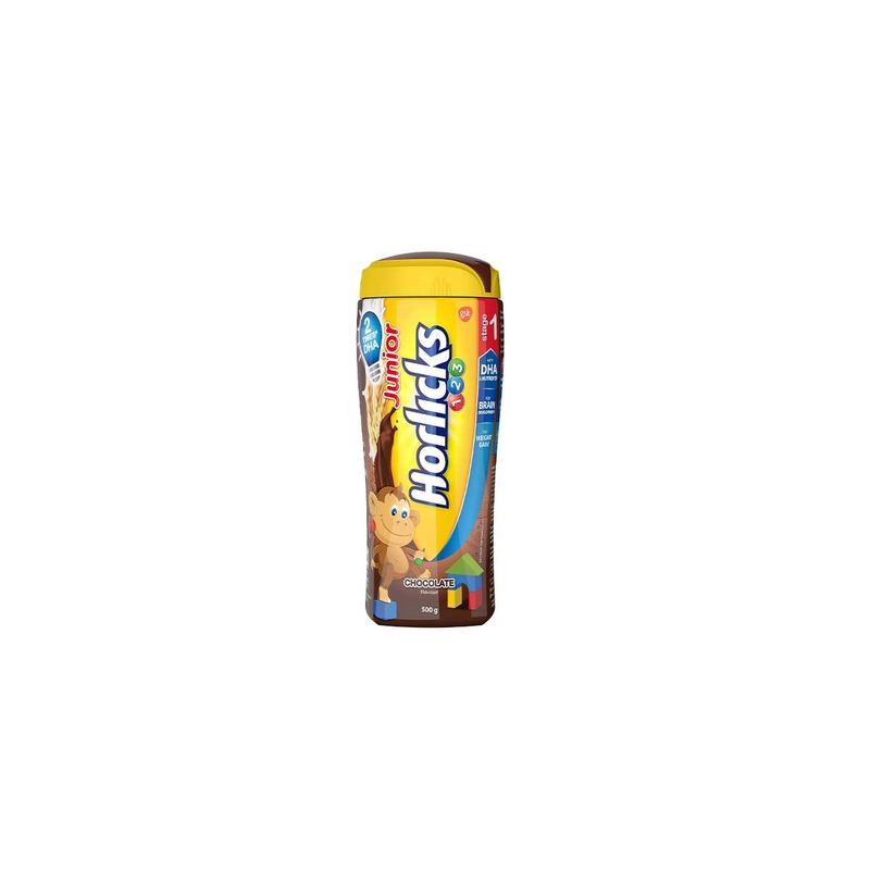 HORLICKS JUNIOR CHOCO FLAVOUR 500GM