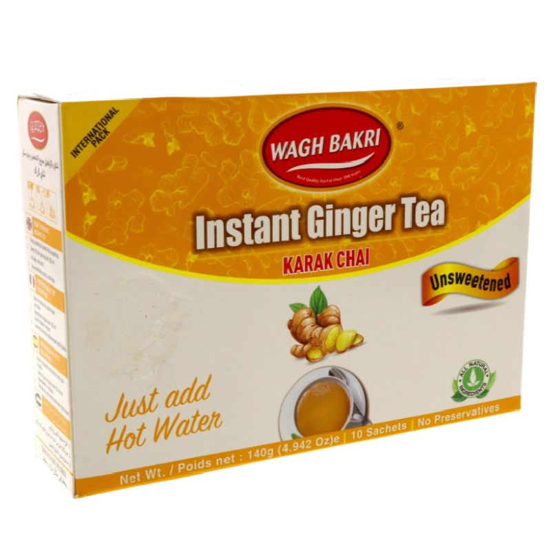 WAGH BAKRI GINGER INSTANT TEA PREMIX 140GM