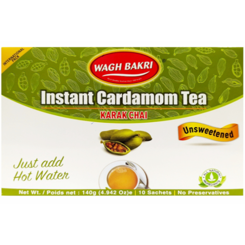 WAGH BAKRI CARDAMON INSTANT TEA PREMIX 140GM