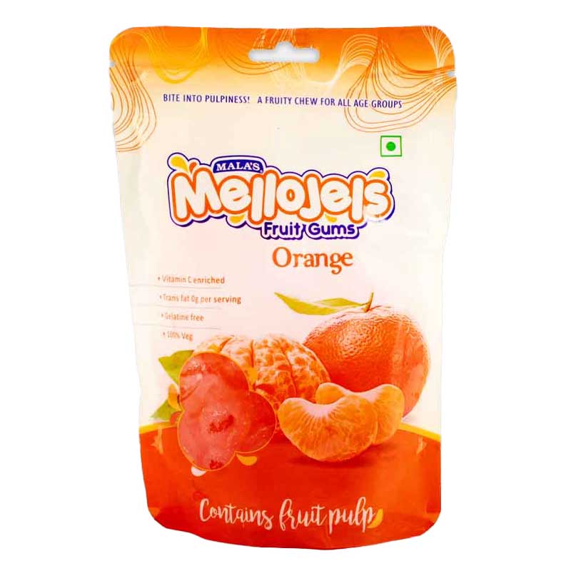 MALAS MELLOJELS ORANGE 150GM