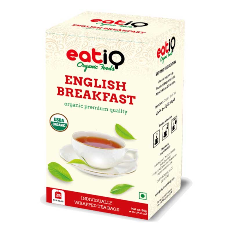 EATIQ ORGANIC BLACK TEA  ENGLISH BREAKFAST 50GM